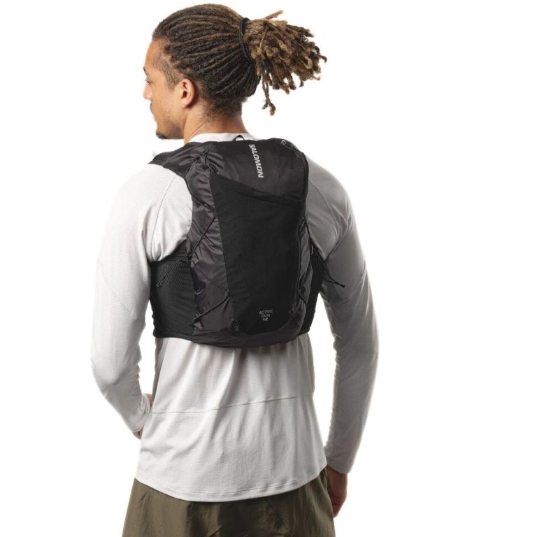 Рюкзак Salomon Active Skin 12 з флягами - чорний