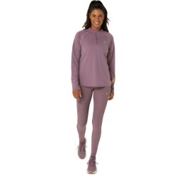 Футболка Asics Icon 1/2 Zip LS Top W - фіолетова