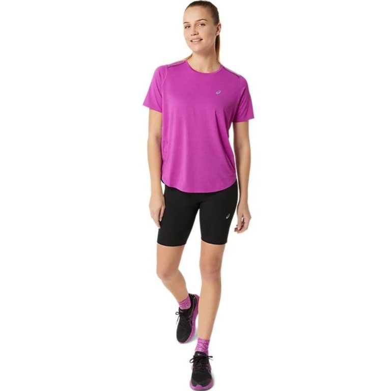 Футболка Asics Road SS Top W - фіолетова