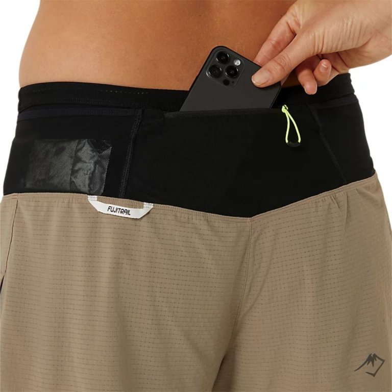 Шорти Asics Fujitrail 2-N-1 Short W - коричневий / чорний
