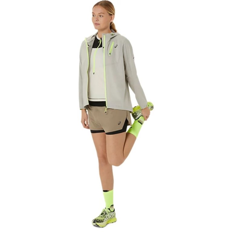 Шорти Asics Fujitrail 2-N-1 Short W - коричневий / чорний