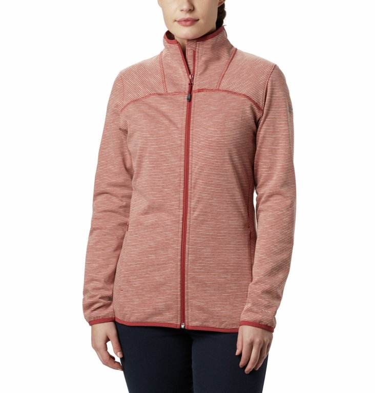 Кофта Columbia Firwood Camp Striped Fleece W - червоний