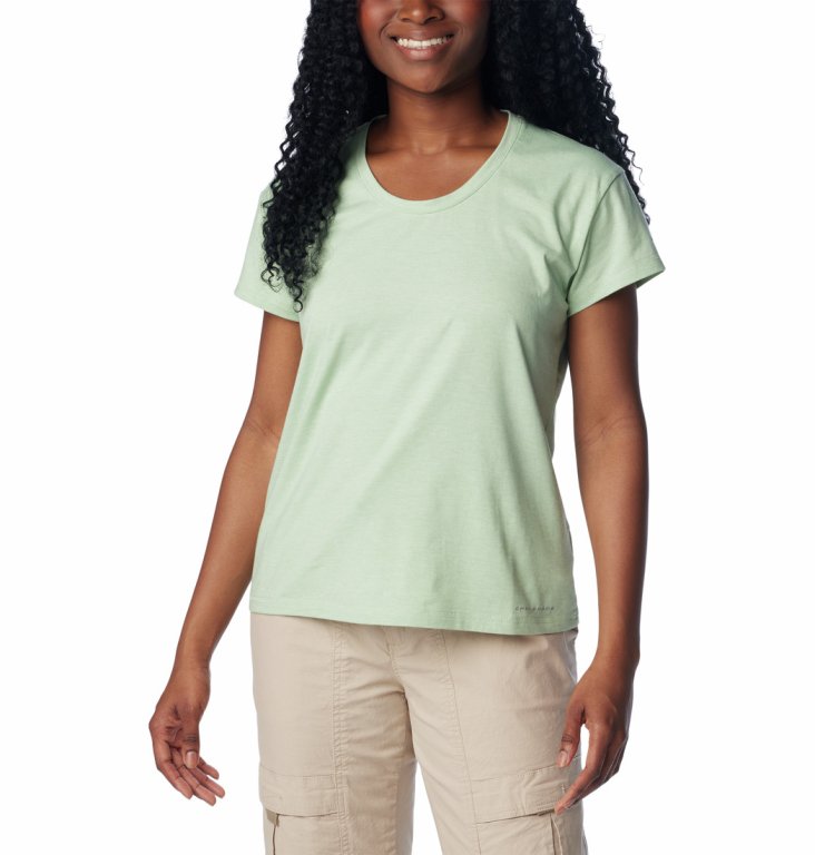 Футболка Columbia Sun Trek™ SS Tee W - світло-зелений