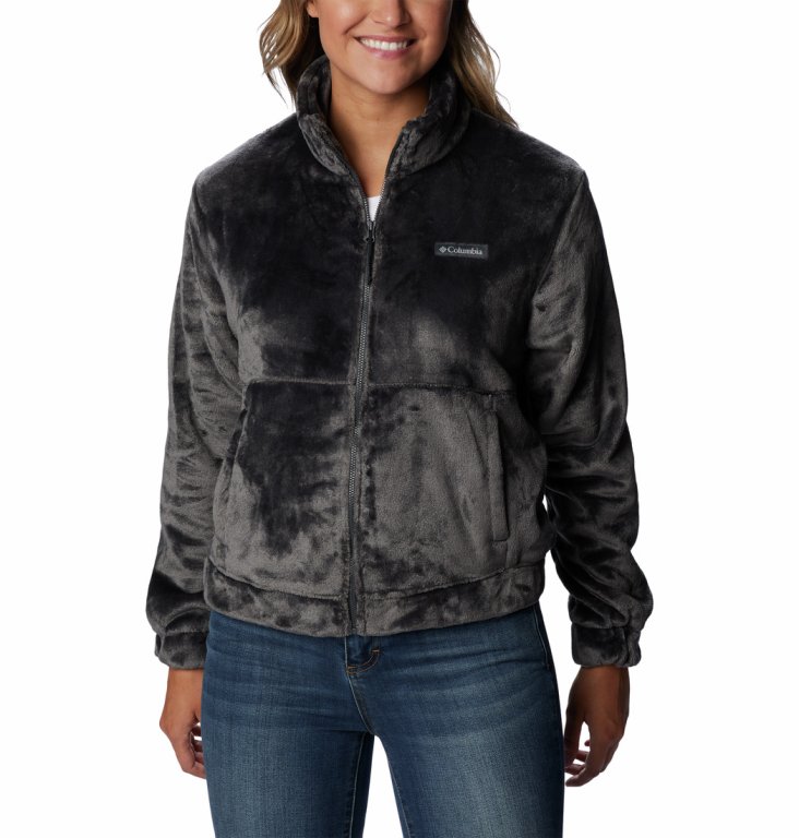 Куртка Columbia Fireside™ FZ Jacket W - темно-сірий/чорний
