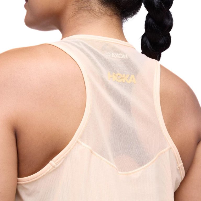 Майка Hoka Airolite Run Tank W - бежева