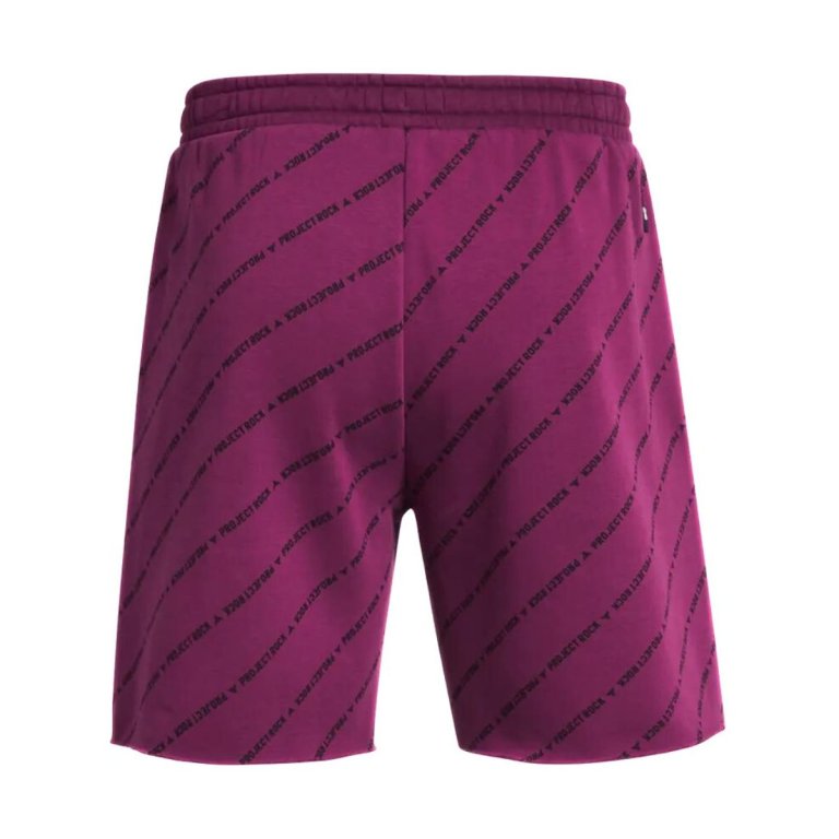 Шорти Under Armour Project Rock Icon Fleece Short Pt Badge Of Honor M - фіолетовий