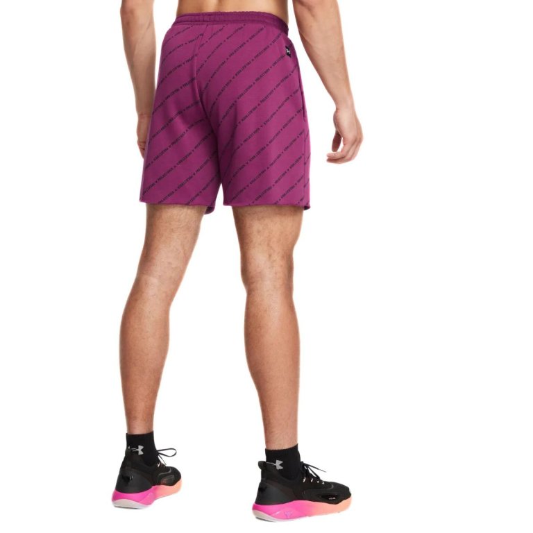 Шорти Under Armour Project Rock Icon Fleece Short Pt Badge Of Honor M - фіолетовий