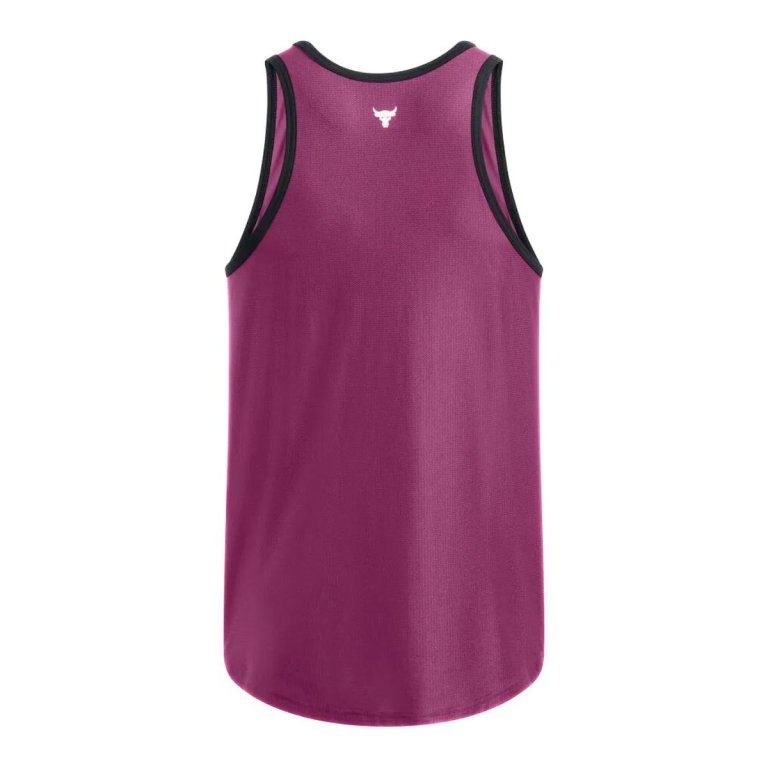 Футболка Under Armour Project Rock Mesh Tank Badge Of Honor M - фіолетовий