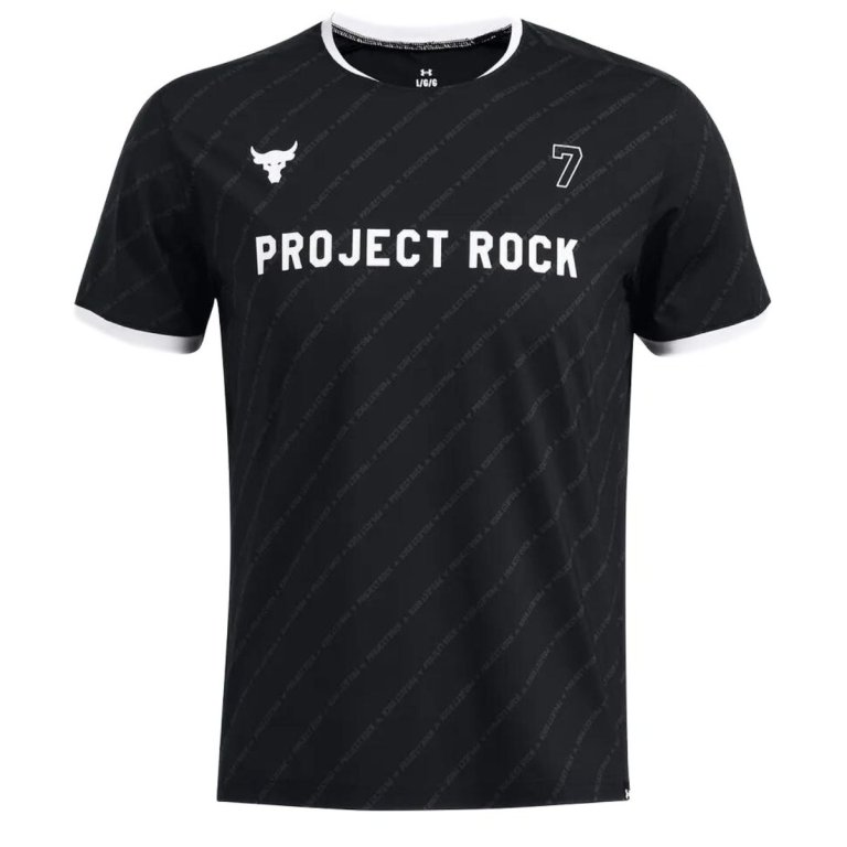 Футболка Under Armour Project Rock Rugby Shirt M - чорна