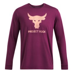 Футболка Under Armour UA Project Rock Brahma Bull LS M - фіолетова