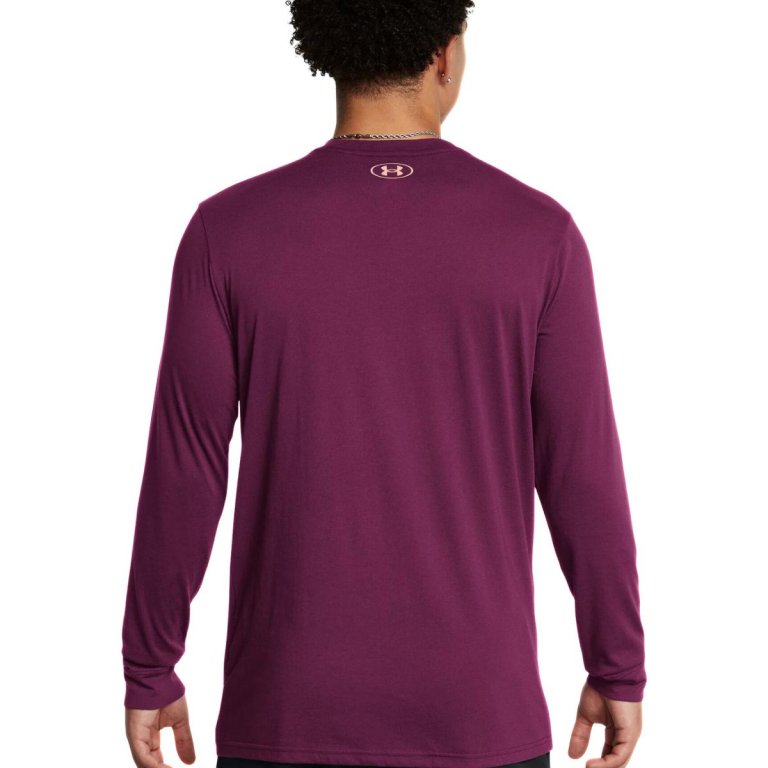 Футболка Under Armour UA Project Rock Brahma Bull LS M - фіолетова