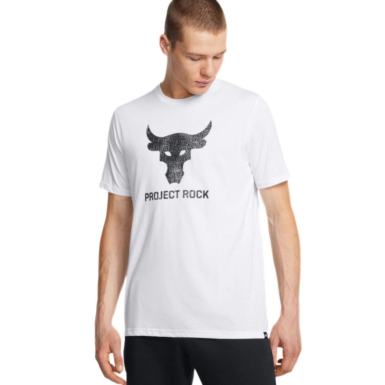 Футболка Under Armour UA Project Rock Payoff Graphic SS M - біла