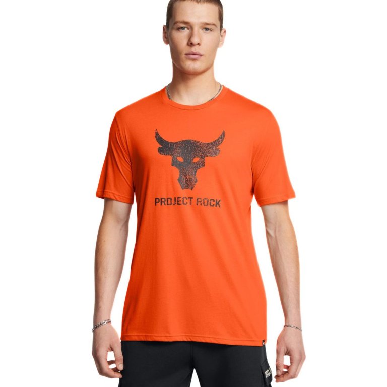 Футболка Under Armour UA Project Rock Payoff Graphic SS M - помаранчева