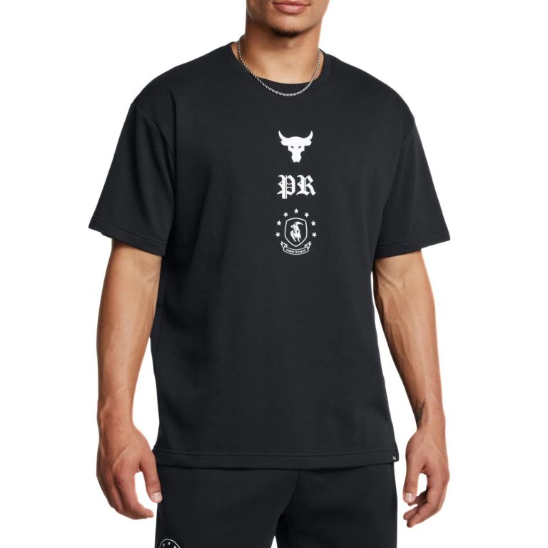 Футболка Under Armour Project Rock Terry Top Q3 M - чорна