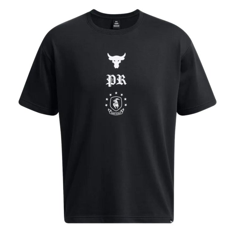 Футболка Under Armour Project Rock Terry Top Q3 M - чорна