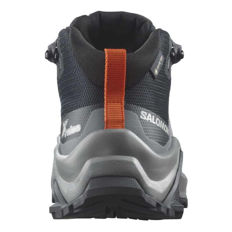 Взуття Salomon X Raise Mid GTX J - чорний / сірий / оранжевий