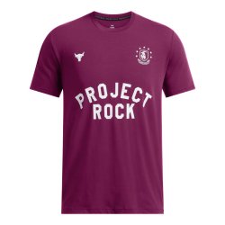 Футболка Under Armour UA Project Rock SS Badge Of Honor M - фіолетова