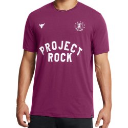 Футболка Under Armour UA Project Rock SS Badge Of Honor M - фіолетова