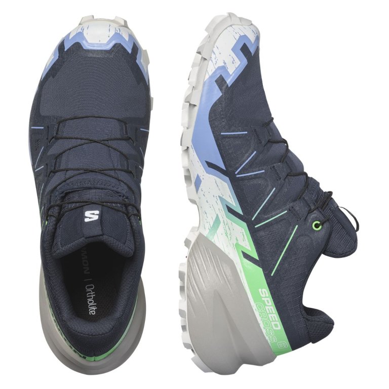 Кросівки Salomon Speedcross 6 GTX W - синій/фіолетовий/білий