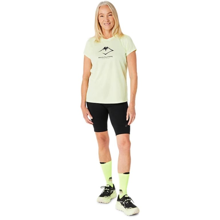 Футболка Asics Fujitrail Logo SS Top W - зелена