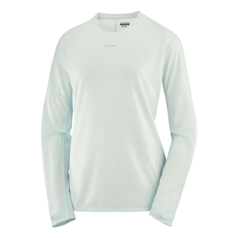 Футболка Salomon Sense Aero LS Tee GFX W - синій