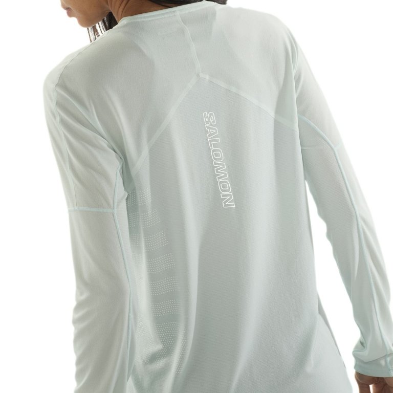 Футболка Salomon Sense Aero LS Tee GFX W - синій