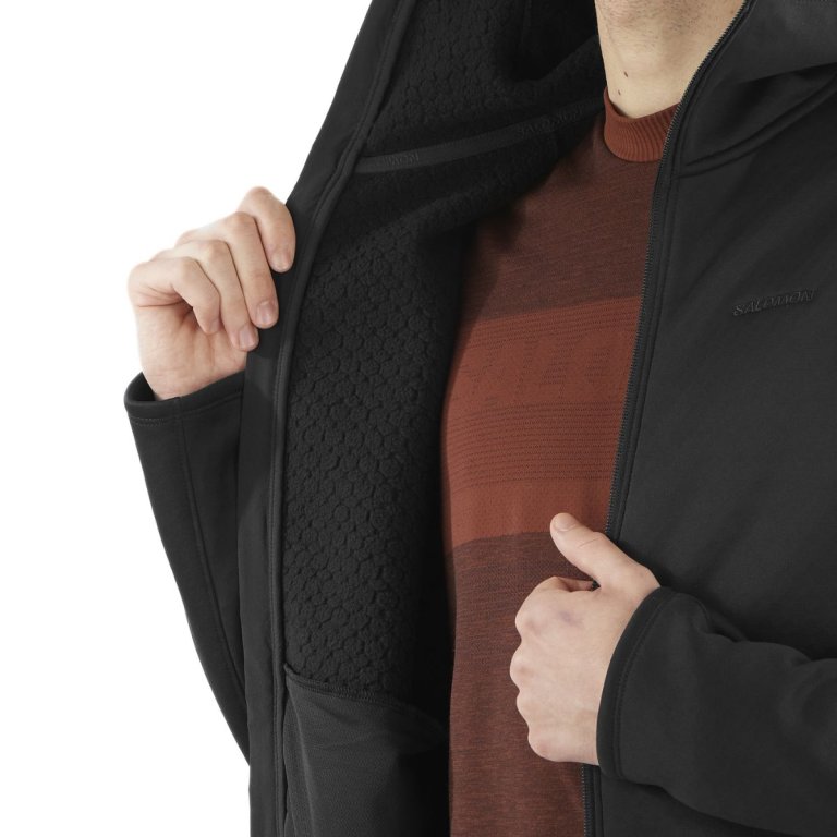 Світшот Salomon Essential Midfleece FZ M - чорний