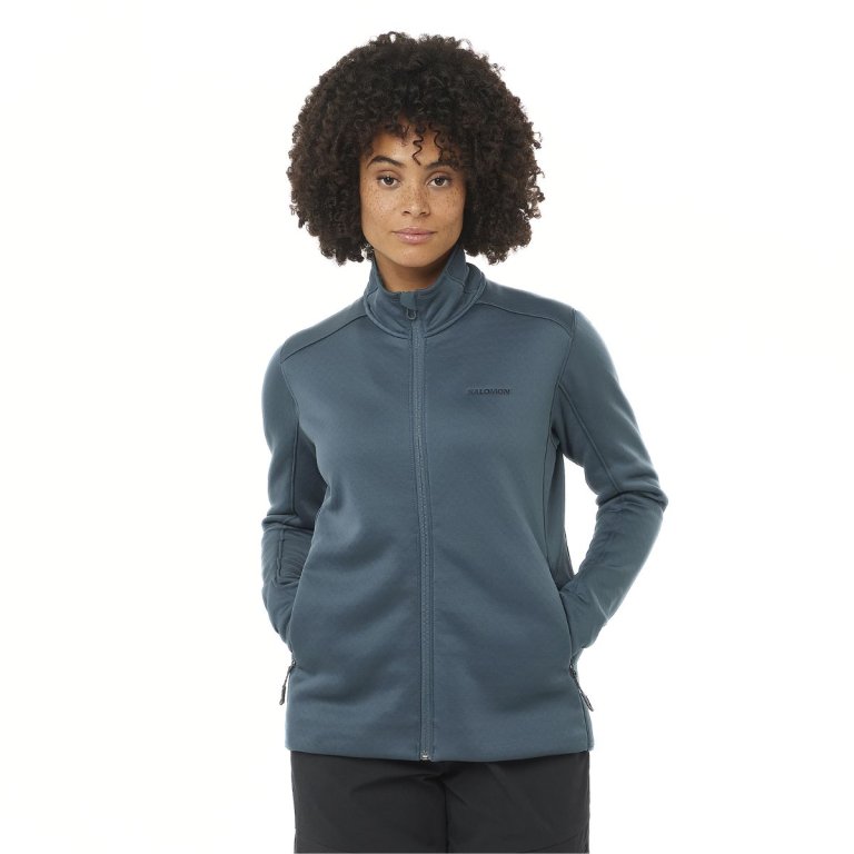 Худі Salomon Essential Midfleece FZ W - синій