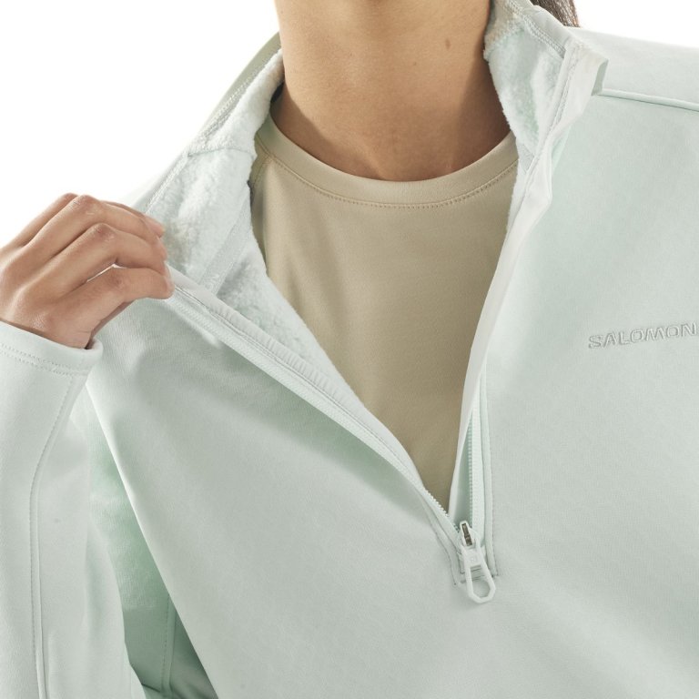 Світшот Salomon Essential Midfleece HZ W - синій