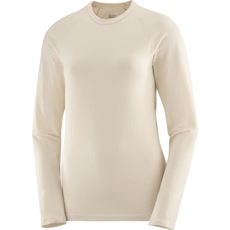 Футболка Salomon Essential Warm LS Top W - бежевий