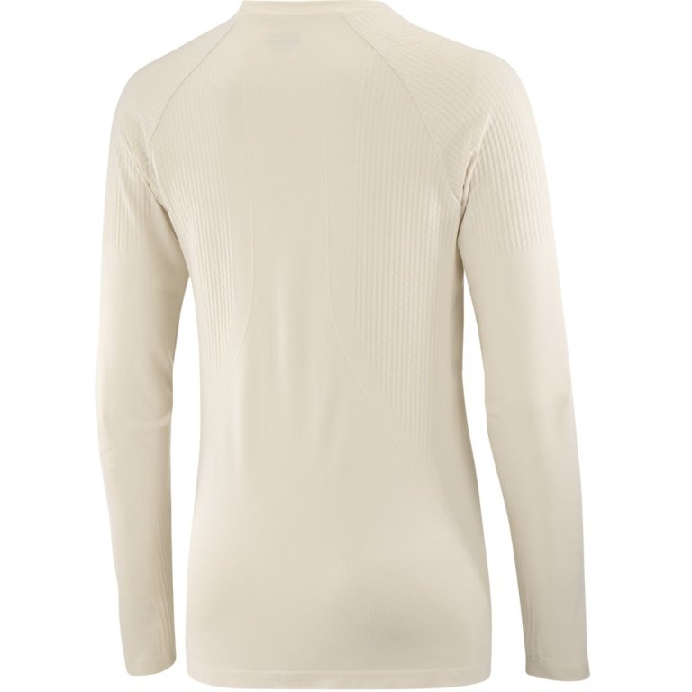 Футболка Salomon Sense Aero Seamless Tee W - бежевий
