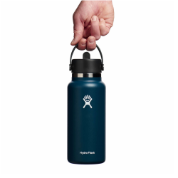 Термос 32 Hydro Flask 32 oz (946 ml) Wide Mouth with Flex Straw C - синій