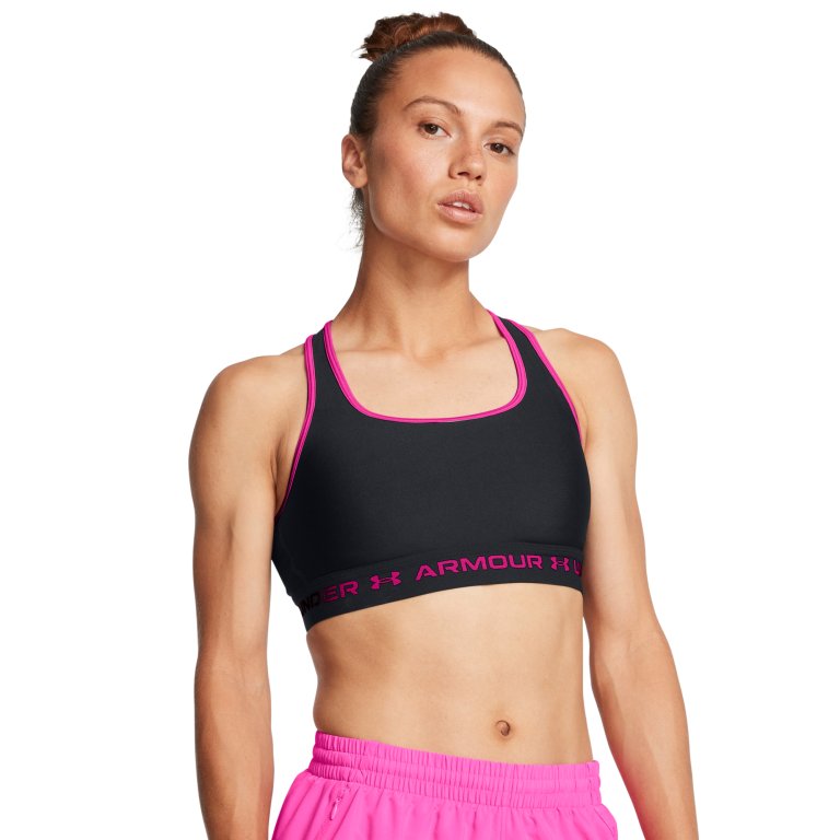 Бюстгальтер Under Armour Crossback Mid Bra W - чорний