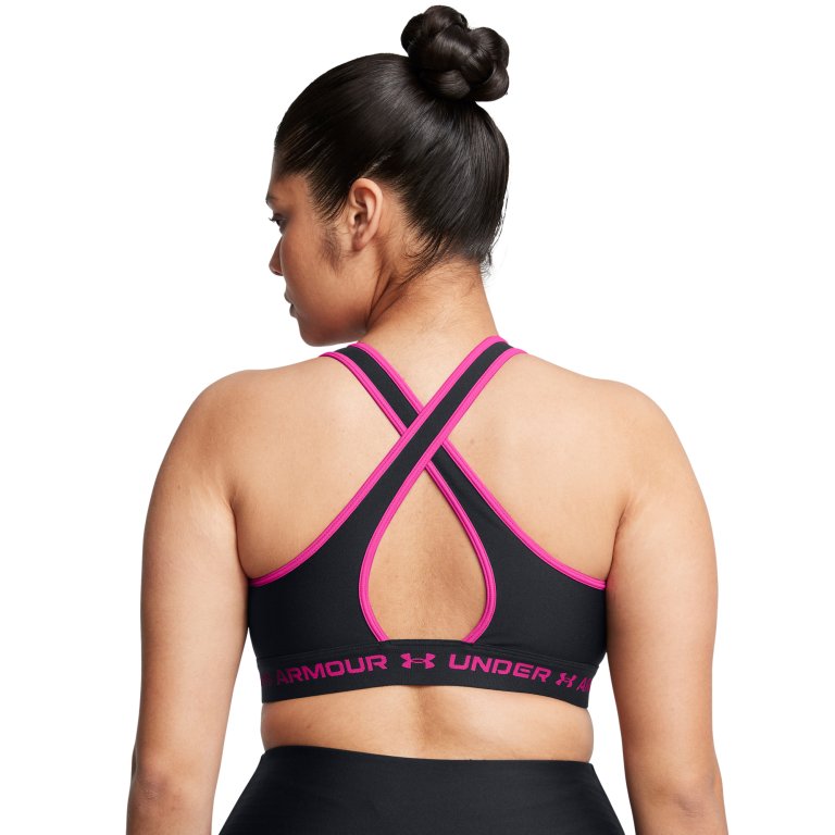 Бюстгальтер Under Armour Crossback Mid Bra W - чорний