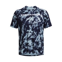 Футболка Under Armour Tech ABC Camo SS M - синя