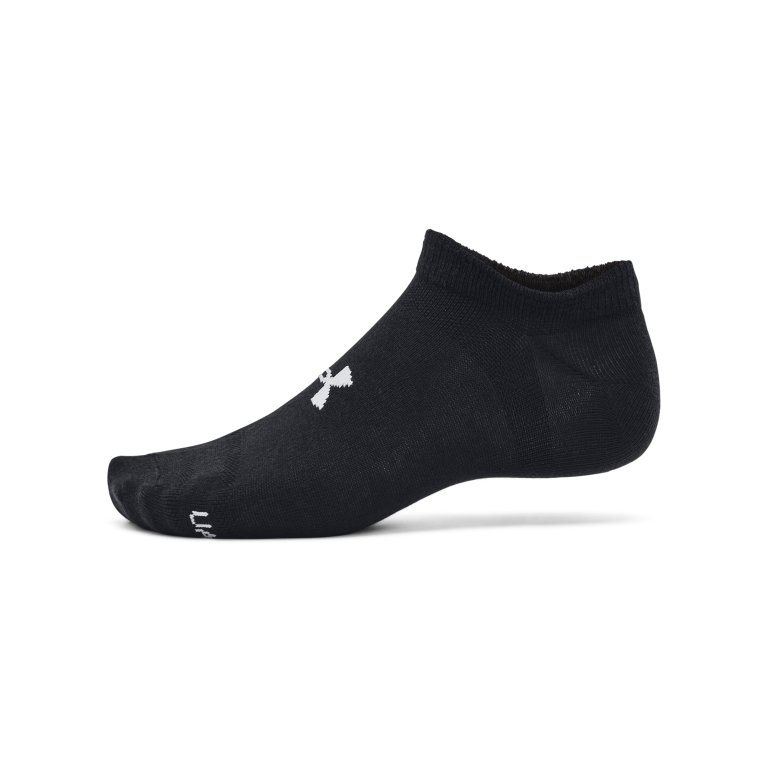 Шкарпетки Under Armour Essential No Show 6pk - чорний/сірий
