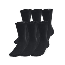 Шкарпетки Under Armour Essential 6pk Crew Socks - чорні