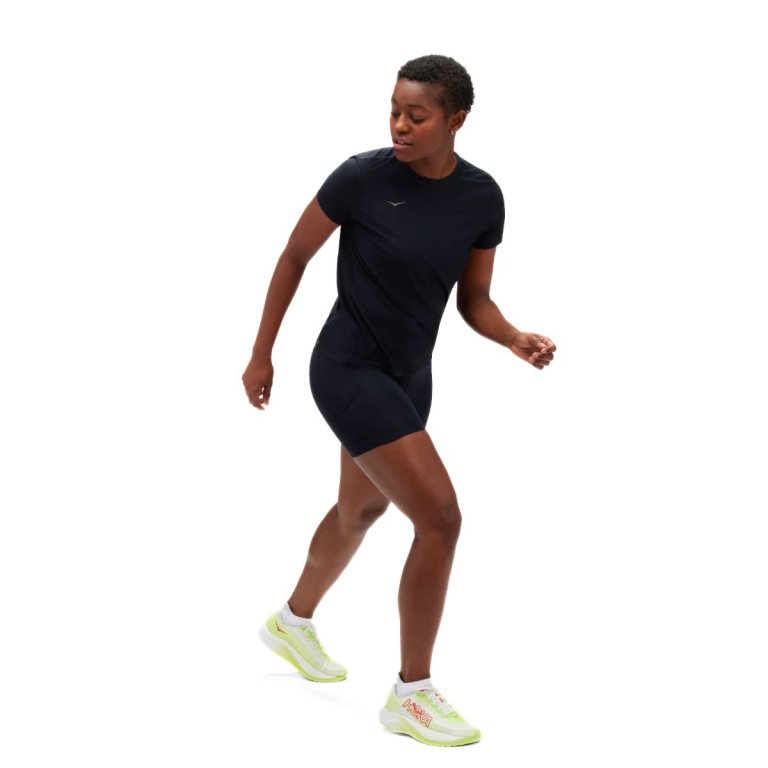 Футболка Hoka Airolite Run Short Sleeve W - чорна
