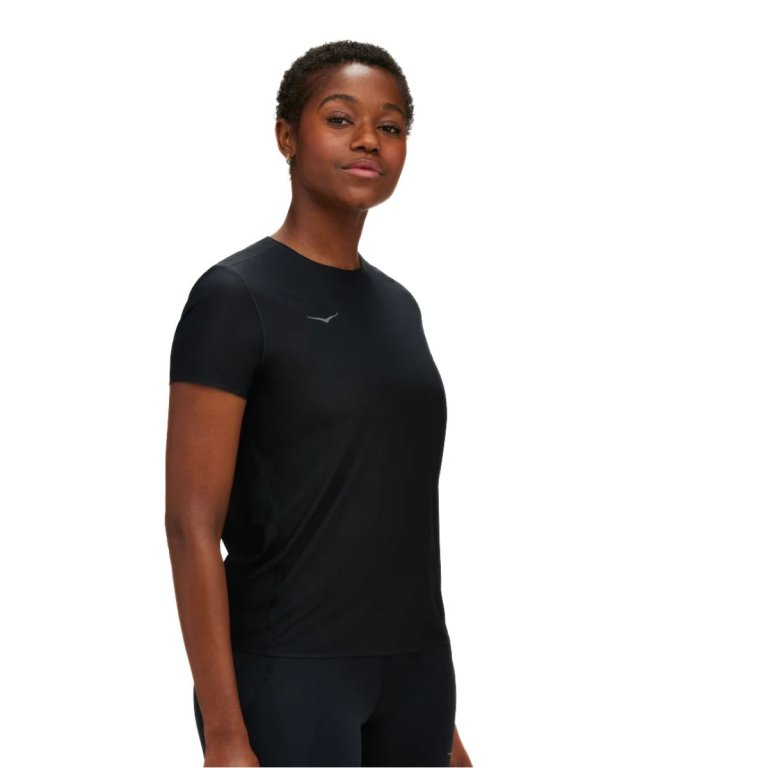 Футболка Hoka Airolite Run Short Sleeve W - чорна