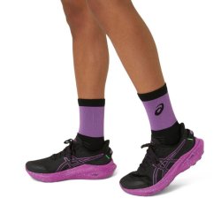 Шкарпетки Asics Lite-Show Run Crew Socks - чорний/фіолетовий