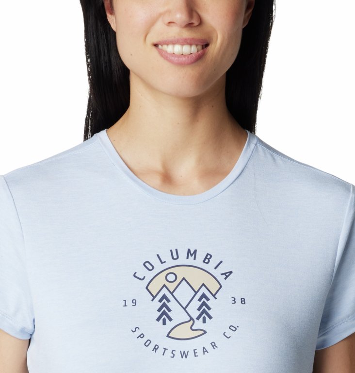 Футболка Columbia Sloan Ridge™ Graphic SS Tee W - синій