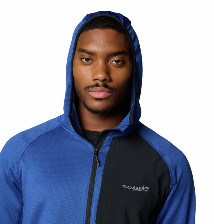 Куртка Columbia Triple Canyon™ Grid Fleece Hooded FZ II M - синій/чорний