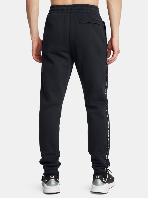 Штани Under Armour UA Icon Fleece Jgr Taping Man Black