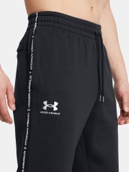 Штани Under Armour UA Icon Fleece Jgr Taping Man Black
