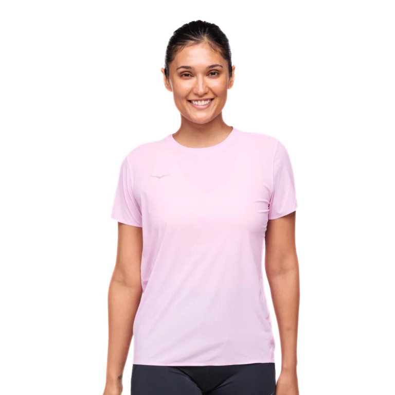 Футболка Hoka Airolite Run Short Sleeve W - рожева