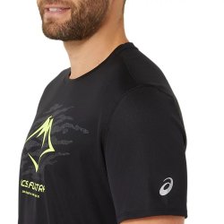 Футболка Asics Fujitrail Logo SS Top M - чорна
