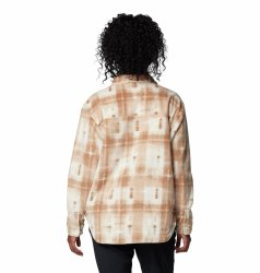 Сорочка Columbia Benton Springs™ Shirt Jacket II W - бежевий / коричневий / білий