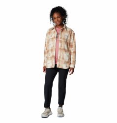 Сорочка Columbia Benton Springs™ Shirt Jacket II W - бежевий / коричневий / білий