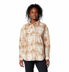 Сорочка Columbia Benton Springs™ Shirt Jacket II W - бежевий / коричневий / білий