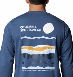 Футболка Columbia Explorers Canyon™ з довгим рукавом M - синя